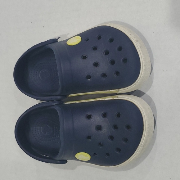CROCS Other - Crocs Kids Classic Crocband Sandals Clogs Navy Blue Size C 8-9